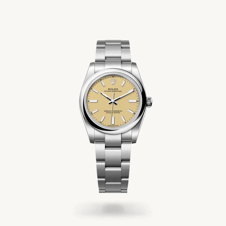 Rolex Oyster Perpetual 34 in Oystersteel, M124200-0007 - Kirk Freeport