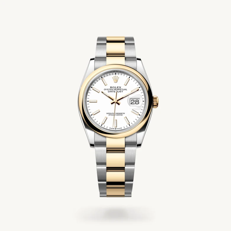 Rolex Datejust 36 in Yellow Rolesor - combination of Oystersteel and yellow gold, M126203-0020 - Kirk Freeport