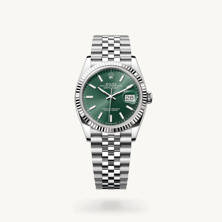 Rolex Datejust 36 in White Rolesor - combination of Oystersteel and white gold, M126234-0051 - Kirk Freeport