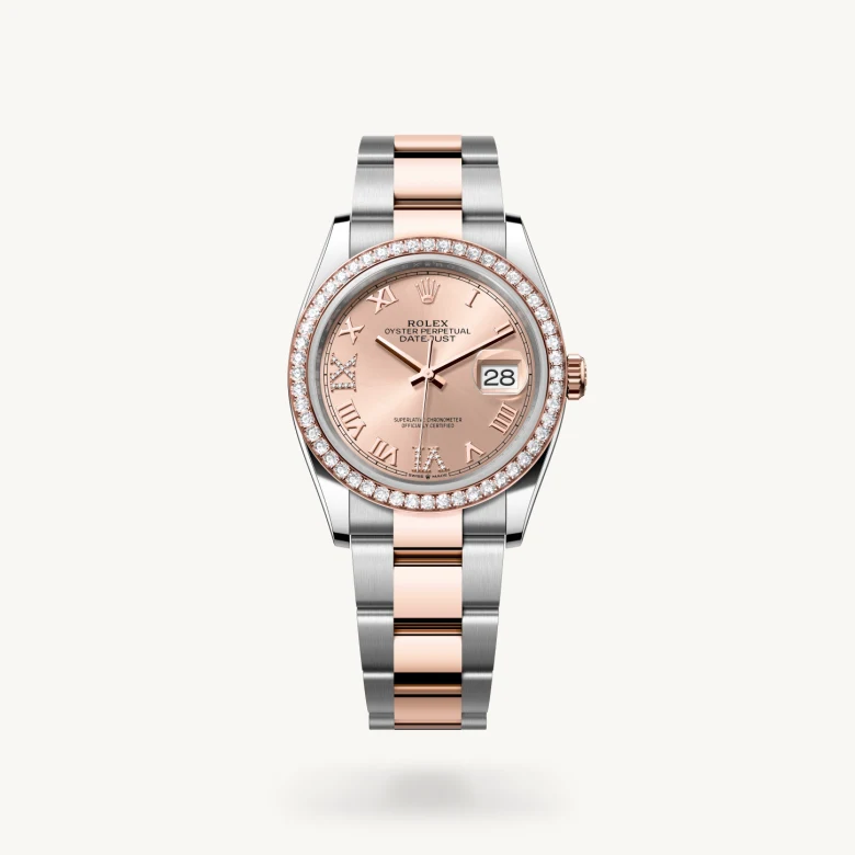 Rolex Datejust 36 in Everose Rolesor - combination of Oystersteel and Everose gold, M126281RBR-0016 - Kirk Freeport