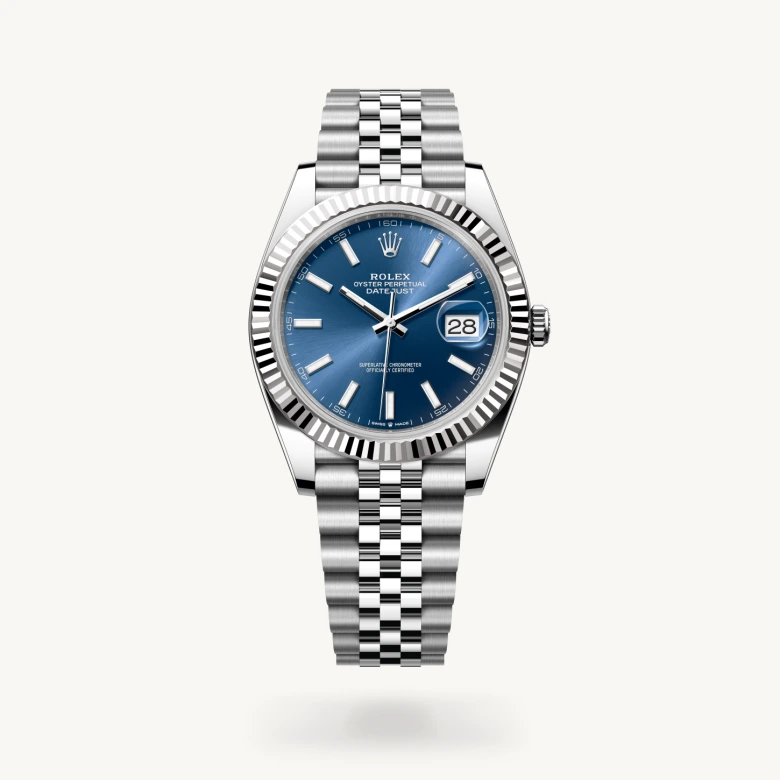 Rolex Datejust 41 in White Rolesor - combination of Oystersteel and white gold, M126334-0002 - Kirk Freeport