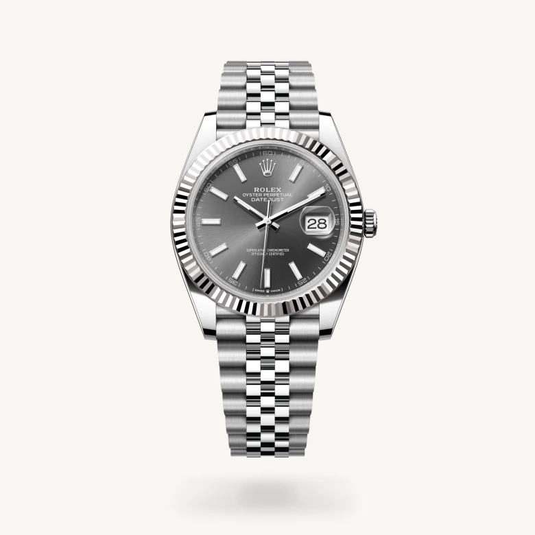 Rolex Datejust 41 in White Rolesor - combination of Oystersteel and white gold, M126334-0014 - Kirk Freeport