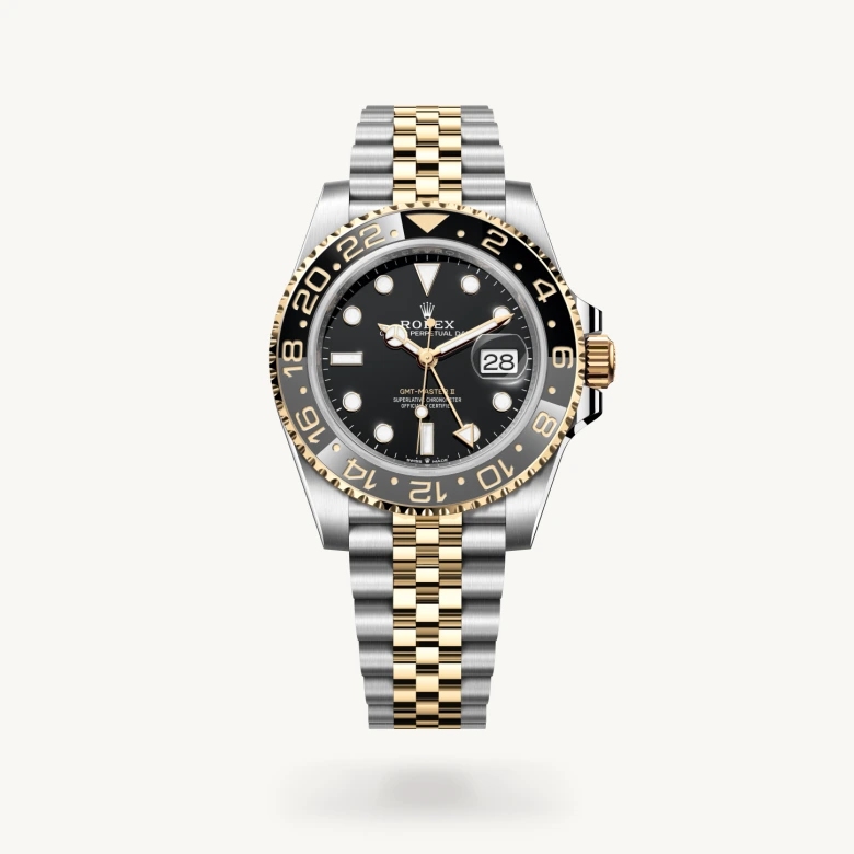 Rolex GMT-Master II in Yellow Rolesor - combination of Oystersteel and yellow gold, M126713GRNR-0001 - Kirk Freeport