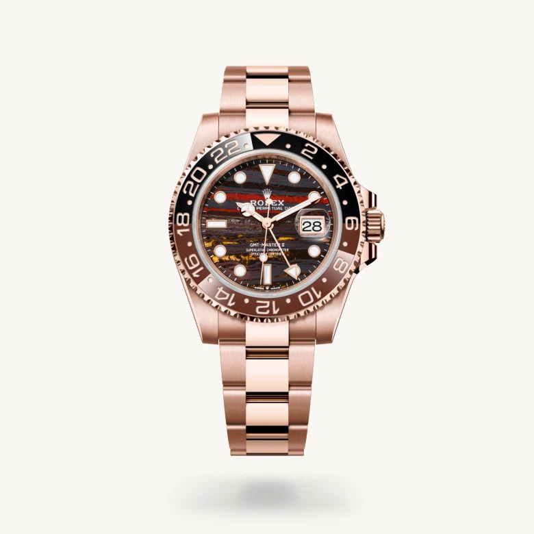 Rolex GMT-Master II in 18 ct Everose gold, M126715CHNR-0002 - Kirk Freeport
