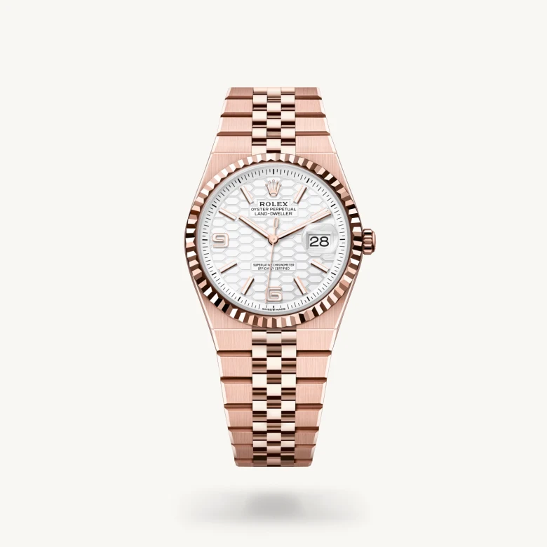 Rolex Land-Dweller 36 in 18 ct Everose gold, M127235-0001 - Kirk Freeport