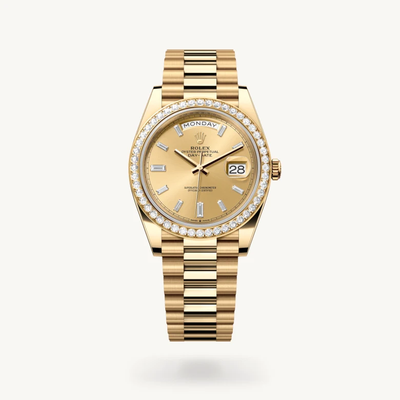 Rolex Day-Date 40 in 18 ct yellow gold, M228348RBR-0002 - Kirk Freeport