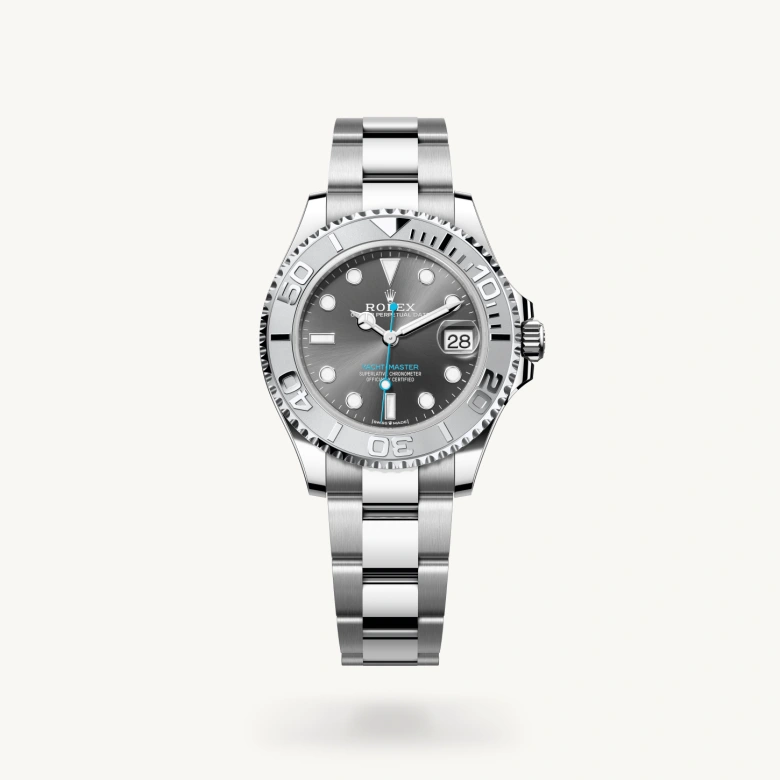 Rolex Yacht-Master 37 in Rolesium - combination of Oystersteel and platinum, M268622-0002 - Kirk Freeport