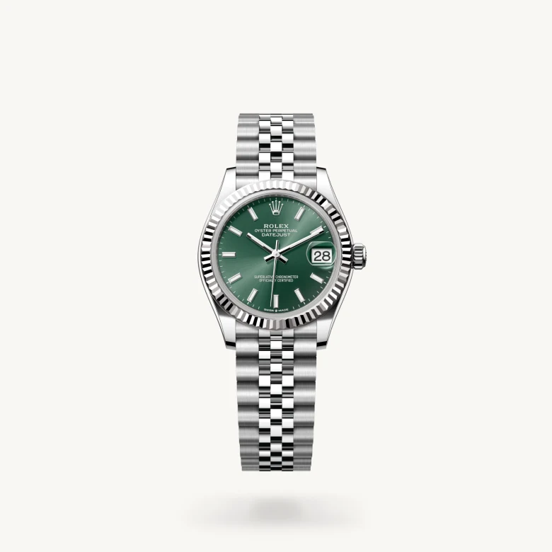 Rolex Datejust 31 in White Rolesor - combination of Oystersteel and white gold, M278274-0018 - Kirk Freeport