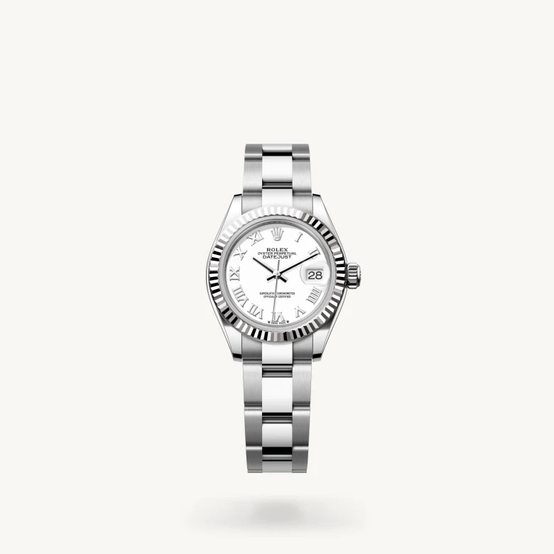 Rolex Lady-Datejust in White Rolesor - combination of Oystersteel and white gold, M279174-0020 - Kirk Freeport