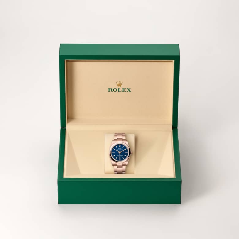 Rolex Oyster Perpetual 34 [M124205-0002] in beautiful green presentation box - Kirk Freeport