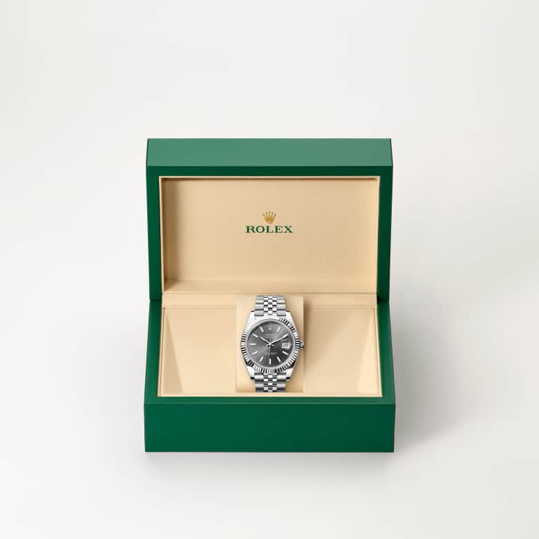 Rolex Datejust 41 [M126334-0014] in beautiful green presentation box - Kirk Freeport