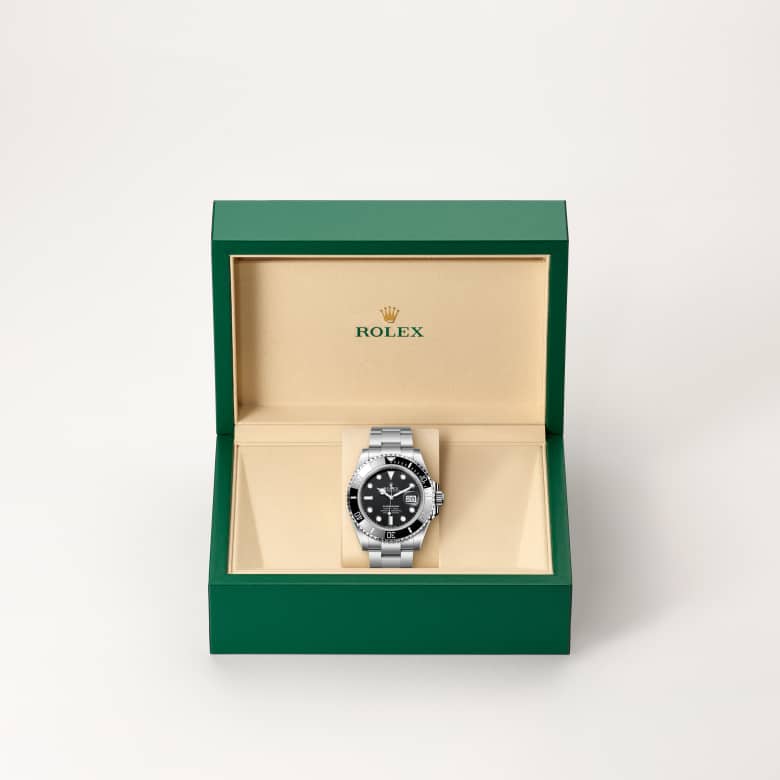 Rolex Submariner Date [M126610LN-0001] in beautiful green presentation box - Kirk Freeport