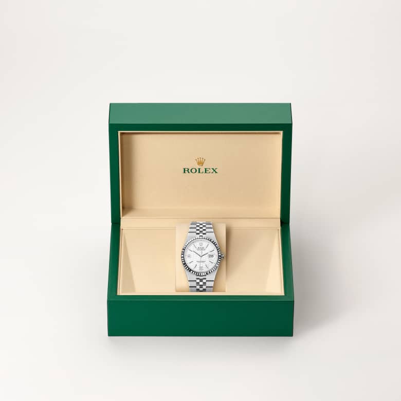 Rolex Land-Dweller 36 [M127234-0001] in beautiful green presentation box - Kirk Freeport