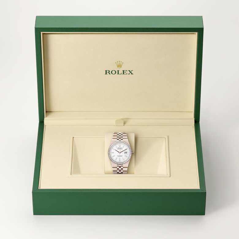 Rolex Land-Dweller 36 [M127285TBR-0002] in beautiful green presentation box - Kirk Freeport