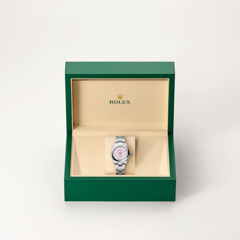 Rolex Oyster Perpetual 28 [M276200-0009] in beautiful green presentation box - Kirk Freeport