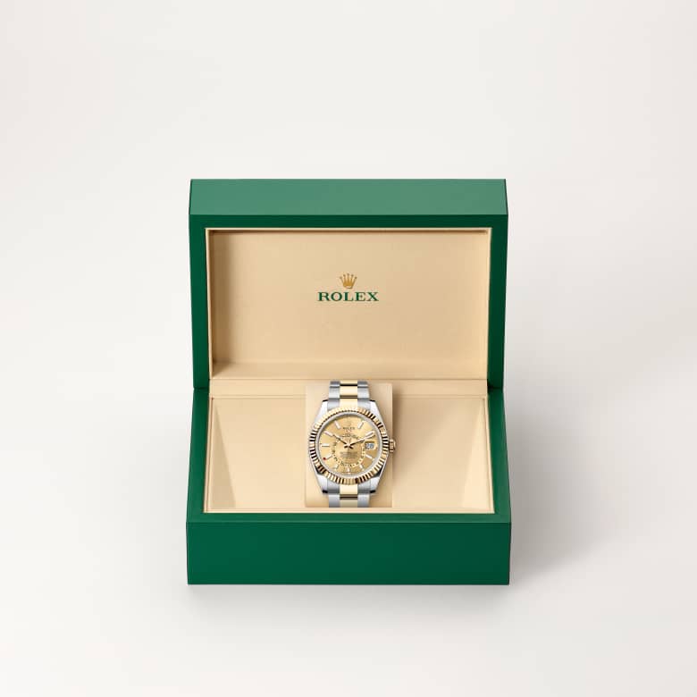 Rolex Sky-Dweller [M336933-0001] in beautiful green presentation box - Kirk Freeport