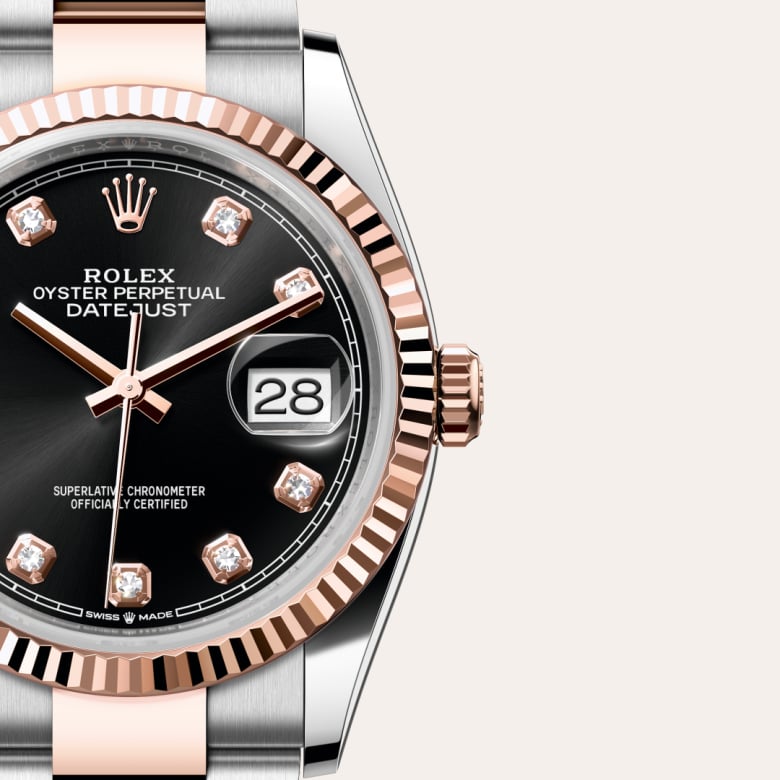 Rolex Datejust 36 [M126231-0020] Bright black set with diamonds dial - Kirk Freeport