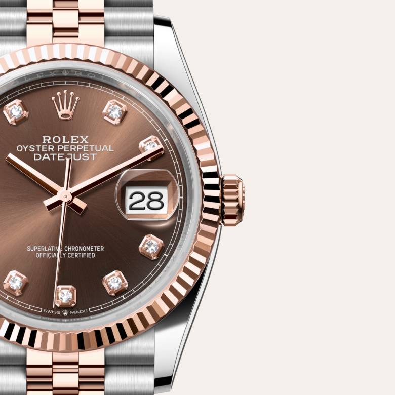 Rolex Datejust 36 [M126231-0053] Chocolate set with diamonds dial - Kirk Freeport