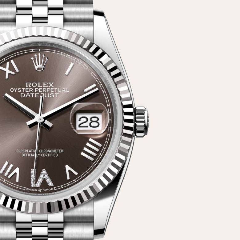 Rolex Datejust 36 [M126234-0071] Dark grey set with diamonds dial - Kirk Freeport