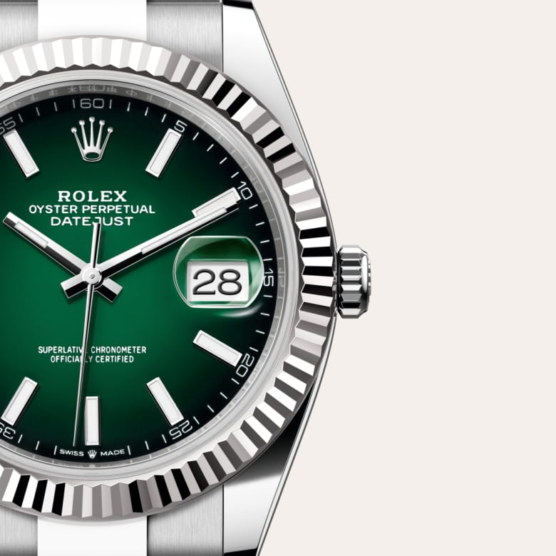 Rolex Datejust 41 [M126334-0033] Green ombré dial - Kirk Freeport