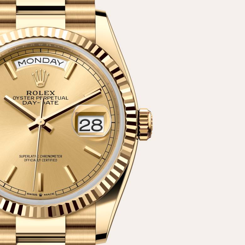 Rolex Day-Date 36 [M128238-0045] Champagne-colour dial - Kirk Freeport