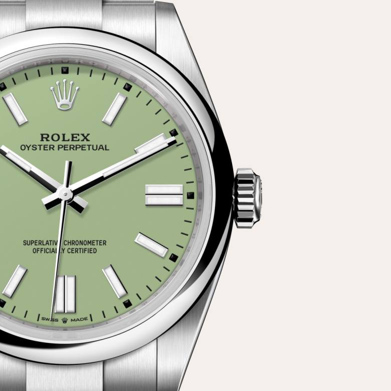Rolex Oyster Perpetual 41 [M134300-0006] Pistachio dial - Kirk Freeport