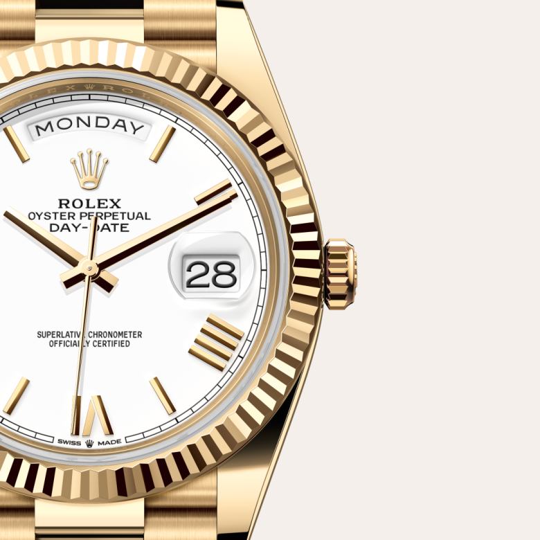 Rolex Day-Date 40 [M228238-0042] White dial - Kirk Freeport