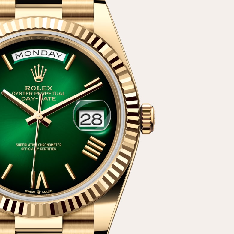 Rolex Day-Date 40 [M228238-0069] Green ombré dial - Kirk Freeport