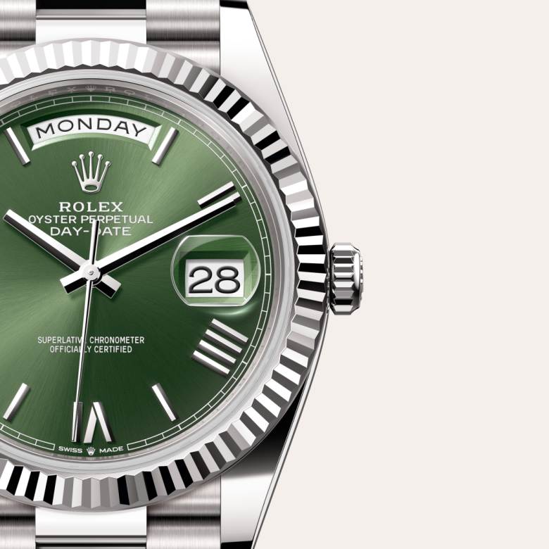 Rolex Day-Date 40 [M228239-0033] Olive green dial - Kirk Freeport