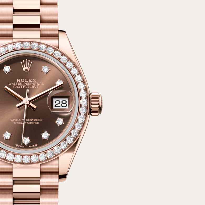 Rolex Lady-Datejust [M279135RBR-0001] Chocolate set with diamonds dial - Kirk Freeport
