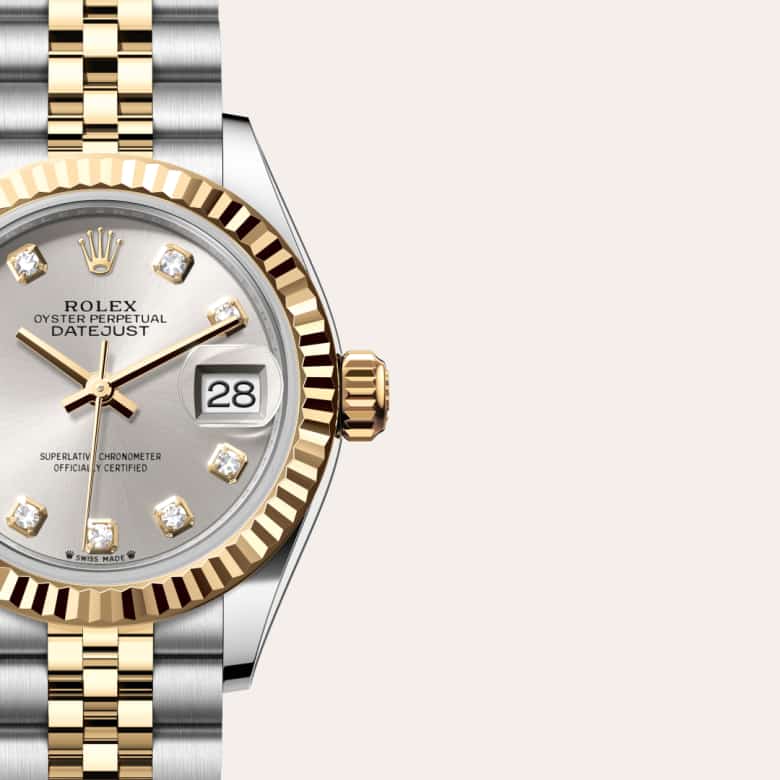 Rolex Lady-Datejust [M279173-0007] Silver set with diamonds dial - Kirk Freeport