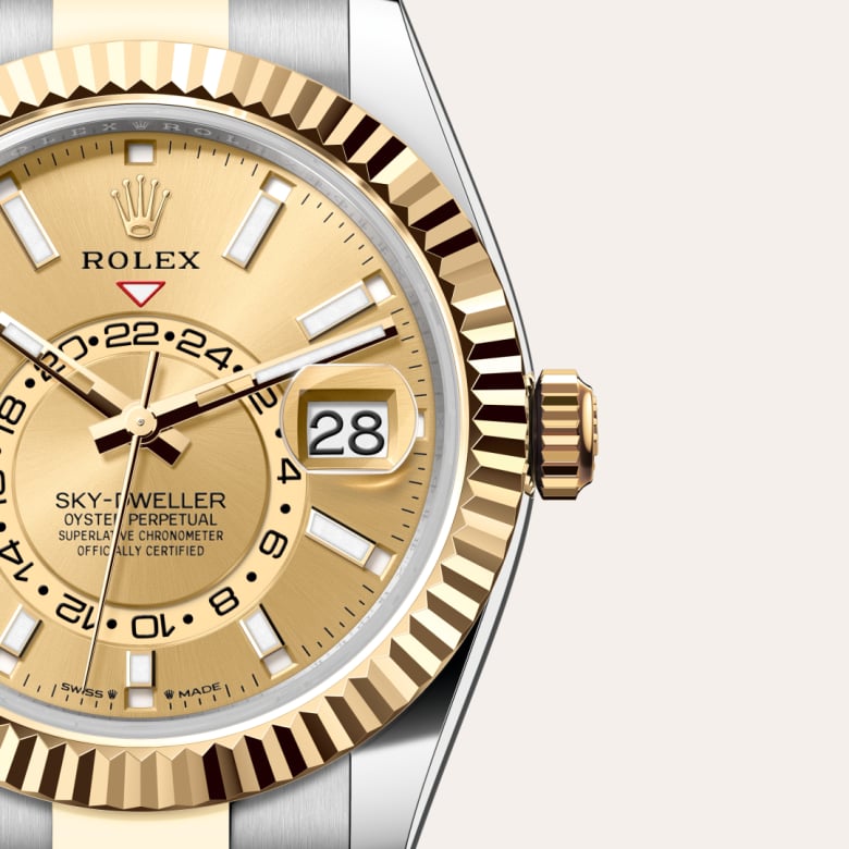 Rolex Sky-Dweller [M336933-0001] Champagne-colour dial - Kirk Freeport
