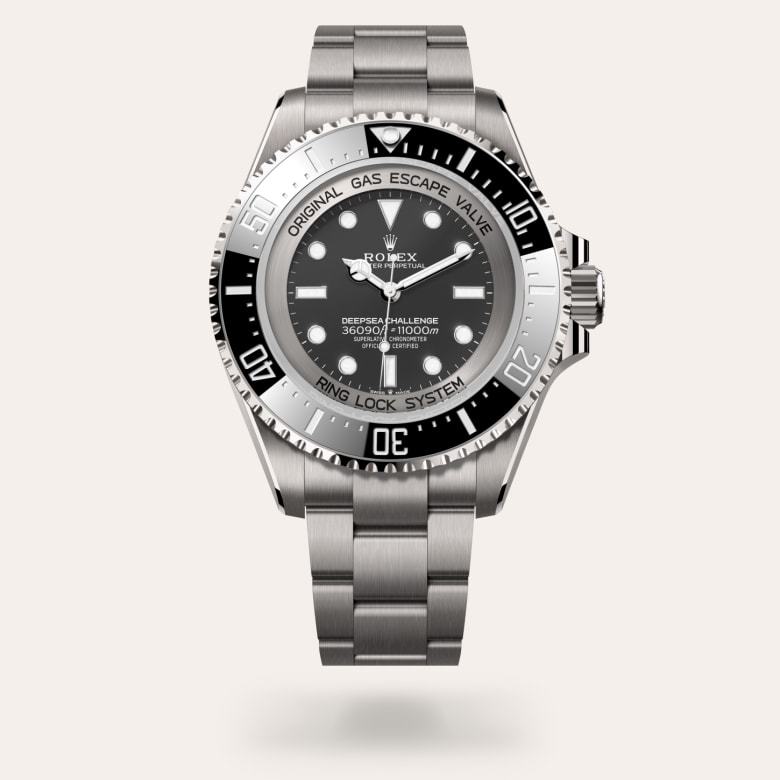 Rolex Deepsea Challenge [M126067-0002] in rlx titanium with a intense black dial, unidirectional rotatable 60-minute graduated, scratch-resistant cerachrom insert in ceramic, numerals and graduations coated in platinum bezel, and rlx titanium bracelet.