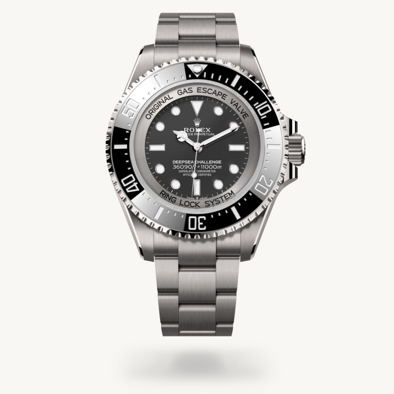 Rolex Deepsea Challenge [M126067-0002] in rlx titanium with a intense black dial, unidirectional rotatable 60-minute graduated, scratch-resistant cerachrom insert in ceramic, numerals and graduations coated in platinum bezel, and rlx titanium bracelet - Kirk Freeport