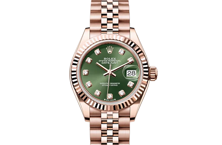 Rolex Lady-Datejust Oyster, 28 mm, Everose gold, M279175-0013
