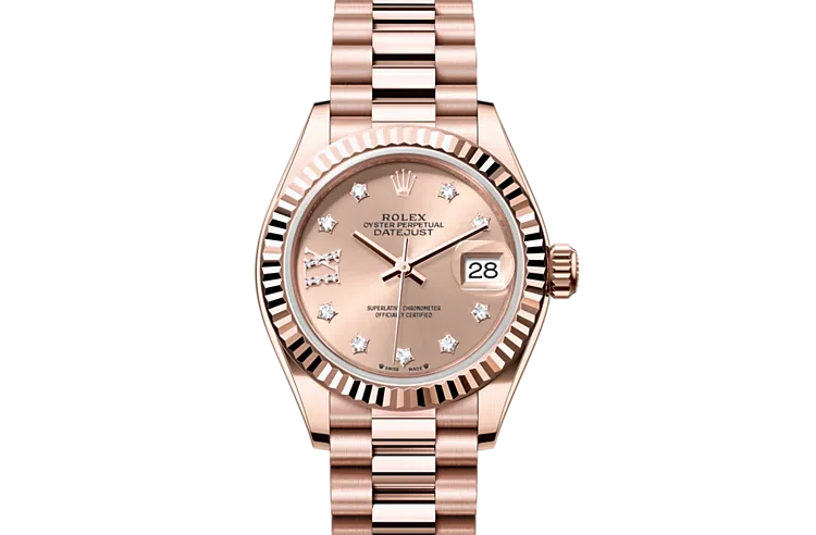 Rolex Lady-Datejust Oyster, 28 mm, Everose gold, M279175-0029