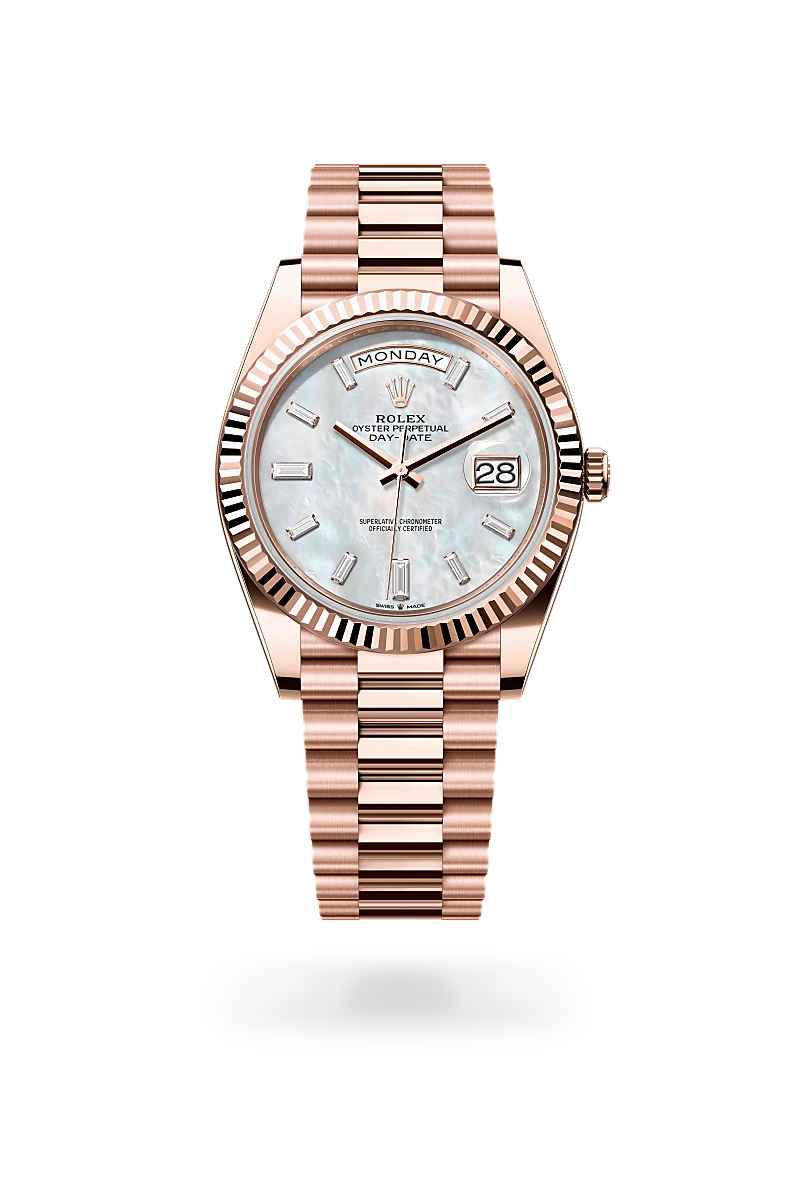 Rolex Day-Date 40 in 18 kt Everose gold, M228235-0056 - Kirk Freeport