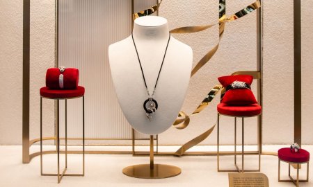 Cartier Boutique at Bayshore watch and necklace display