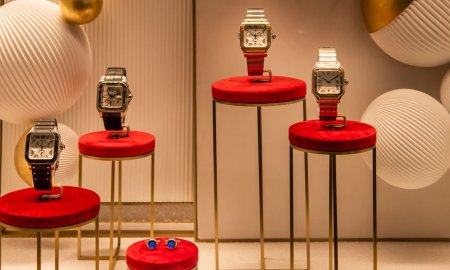 Cartier Boutique at Bayshore watch and earring display