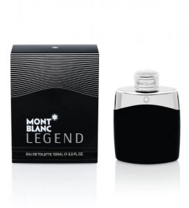 Mont Blanc Legend fragrance black bottle and box