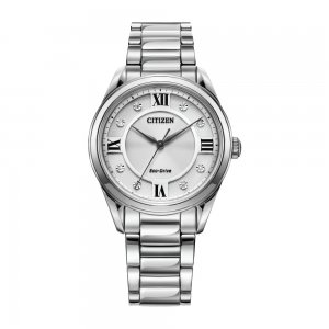Citizen Watches fashionable and self-sustaining monochromatic Grey watch