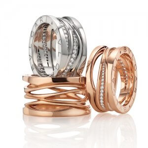 Luxury Italian Rings by Bvlgari at Kirk Freeport in the Cayman Islands