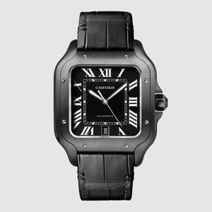 Cartier Watches stylish monochromatic black watch
