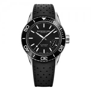Raymond Weil Watches Geneve monochromatic black watch