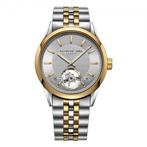 Raymond Weil Geneve silver and gold watch