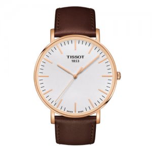 Tissot Watches yellow watch with brown band