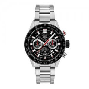 TAG Heuer black and metallic grey watch