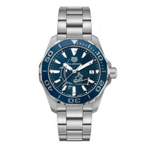 TAG Heuer Watches metallic grey and blue watch