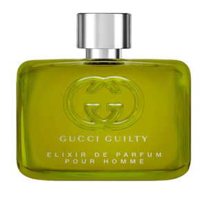 Gucci Guilty Elixir green fragrance bottle for him