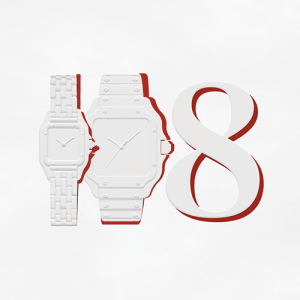 Cartier Watches abstract watches and the number 8